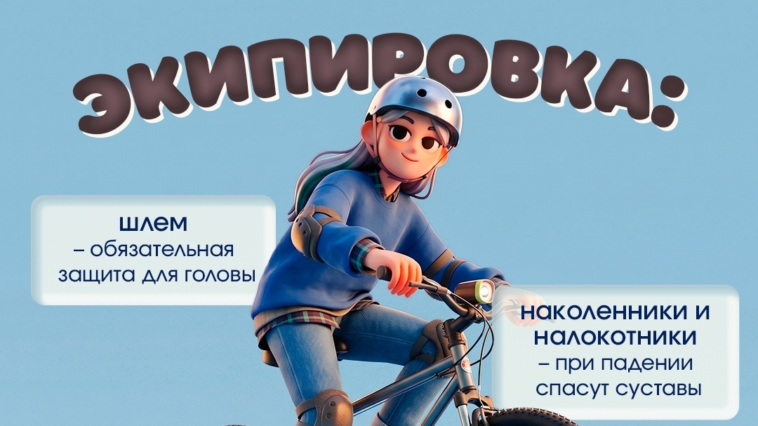 Лето без травм на велосипеде и самокате
